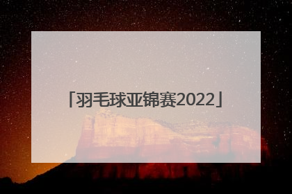 「羽毛球亚锦赛2022」2022年羽毛球世界锦标赛赛程