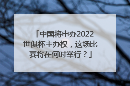 中国将申办2022世俱杯主办权，这场比赛将在何时举行？