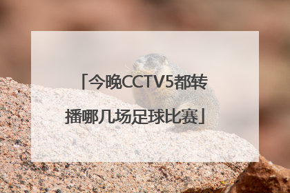 今晚CCTV5都转播哪几场足球比赛