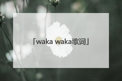 「waka waka歌词」waka waka歌词是什么意思